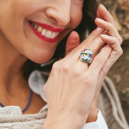 Bague homme & bague femme - bague argent, solitaire, or & or rose - bagues-femmes - edora - 2