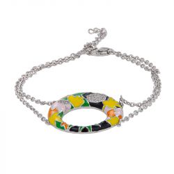 Bracelet femme una storia fleur madinina argent 925/1000 et oxydes - bracelets-femme - edora - 0