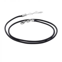 Collier femme cordon huilé una storia noir corcono - colliers-femme - edora - 0