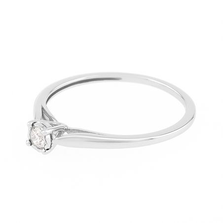 Bague diamant : bague solitaire diamant, alliance femme - solitaires - edora - 2