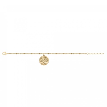 Bracelet femme arbre de vie edora plaque or et oxydes – bracelets femme