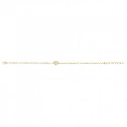 Bracelet femme coeur edora plaque or et oxydes - bracelets-femme - edora - 2