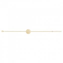 Bracelet femme fleur edora plaque or et oxydes - bracelets-femme - edora - 2