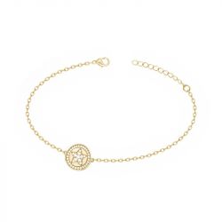Bracelet femme étoile edora plaque or et oxydes - bracelets-femme - edora - 0