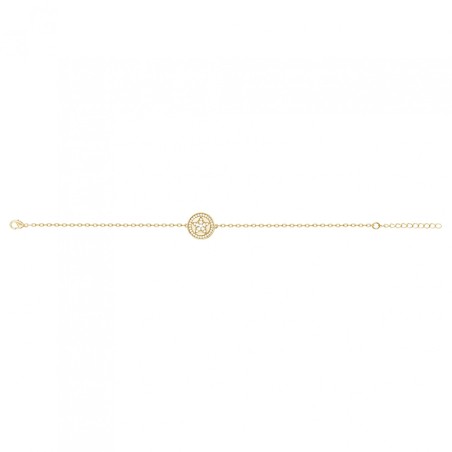 Bracelet femme étoile edora plaque or et oxydes – bracelets femme