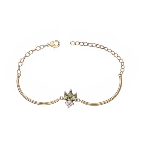 Bracelet or & argent, bracelet plaqué or, bracelet cuir & tissu (10) - bracelets-femme - edora - 1