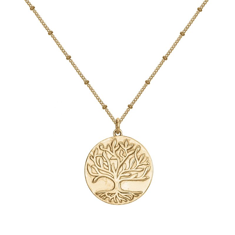 Collier femme arbre de vie edora plaque or - colliers-femme - edora Collier femme arbre de vie edora plaque or - colliers-femme - edora