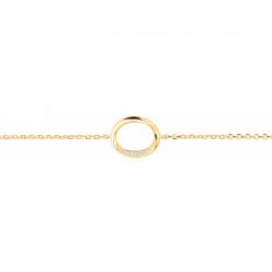 Bracelet or & argent, bracelet plaqué or, bracelet cuir & tissu (31) - bracelets-femme - edora - 2