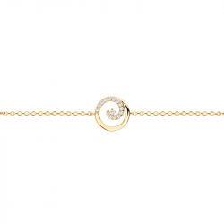 Bracelet femme spirales edora plaque or et oxydes - bracelets-femme - edora - 1