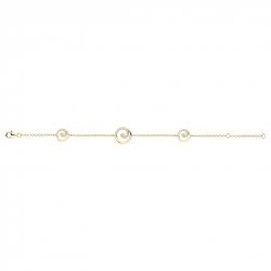 Bracelet femme spirales edora plaque or et oxydes - bracelets-femme - edora - 2