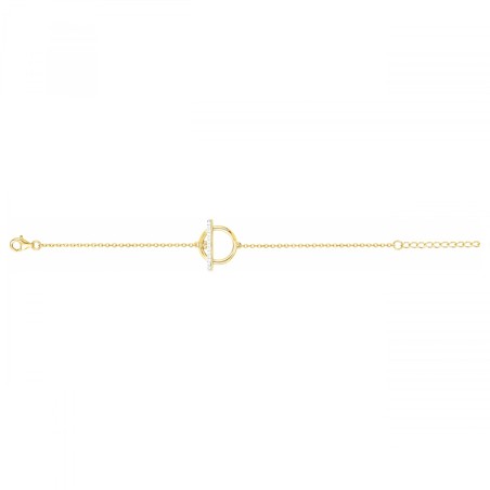 Bracelet femme cercle empierré edora plaque or et oxydes
 – bracelets femme