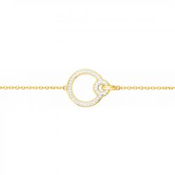 Bracelet or & argent, bracelet plaqué or, bracelet cuir & tissu (36) - bracelets-femme - edora - 2