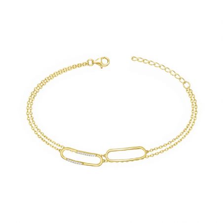 Bracelets plaqué or : jonc plaqué or, bracelet femme plaqué or (4) - bracelets-femme - edora - 1