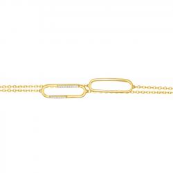 Bague or, argent, bague plaqué or, céramique & acier - matières (45) - bracelets-femme - edora - 2