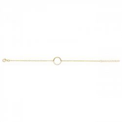Bracelet femme cercle edora plaque or et oxydes - bracelets-femme - edora - 2