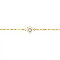 Bracelet or & argent, bracelet plaqué or, bracelet cuir & tissu (39) - bracelets-femme - edora - 2