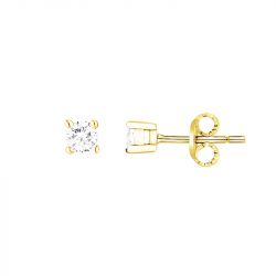 Boucles d'oreilles femme puces edora plaque or et oxydes - boucles-d-oreilles-femme - edora - 0
