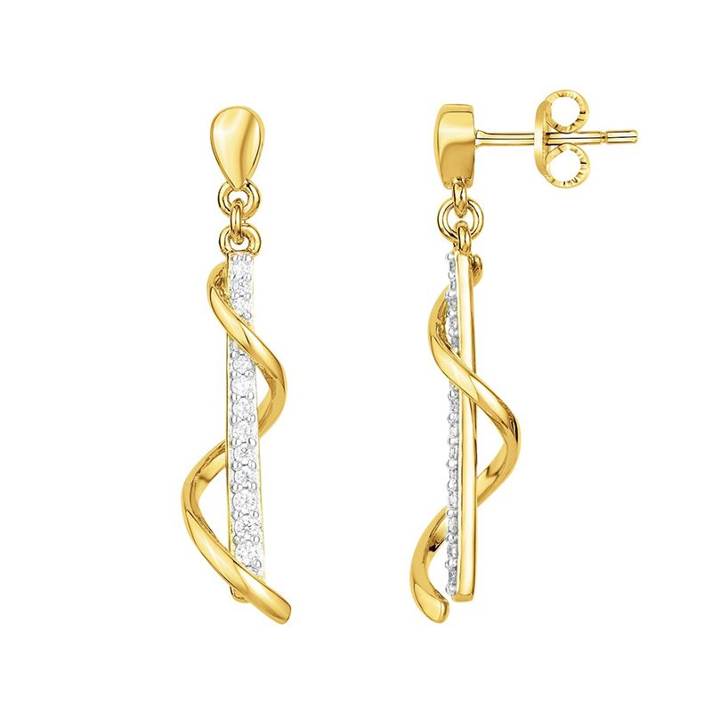 Boucles d'oreilles femme pendantes fantaisies edora plaque or et oxydes
 - boucles-d-oreilles-femme - edora