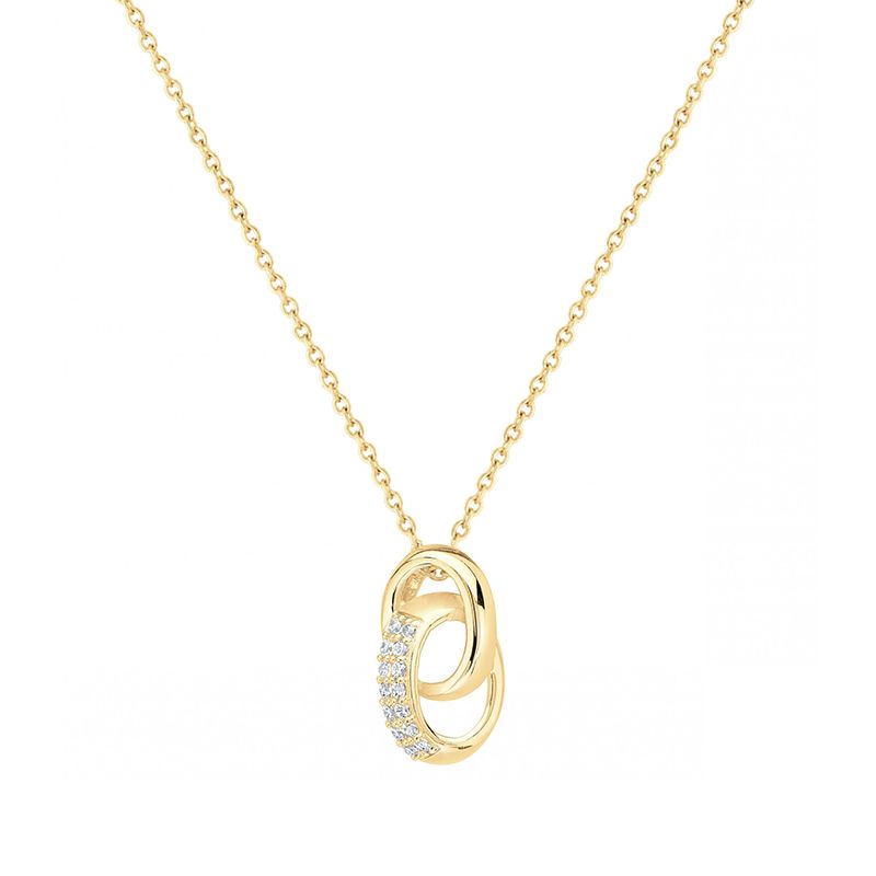 Collier femme entrelacé edora plaque or et oxydes - colliers-femme - edora