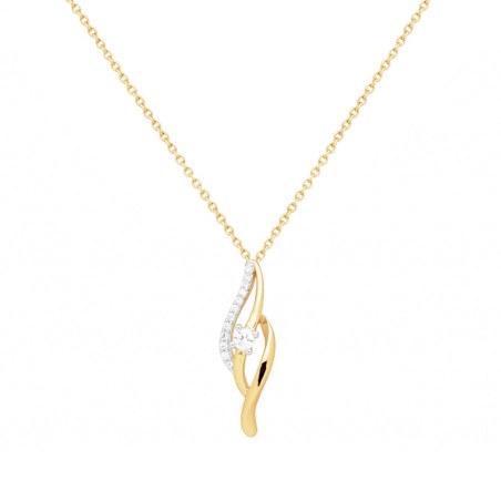Collier femme empierré edora plaque or et oxydes – colliers femme