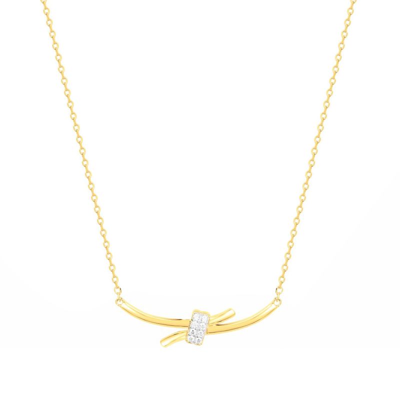 Collier femme edora plaque or et oxydes - colliers-femme - edora