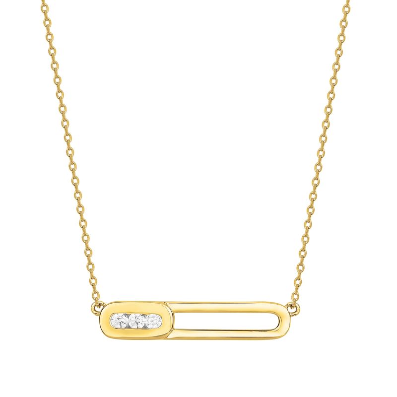 Collier femme épingle empierrée edora plaque or et oxydes - colliers-femme - edora