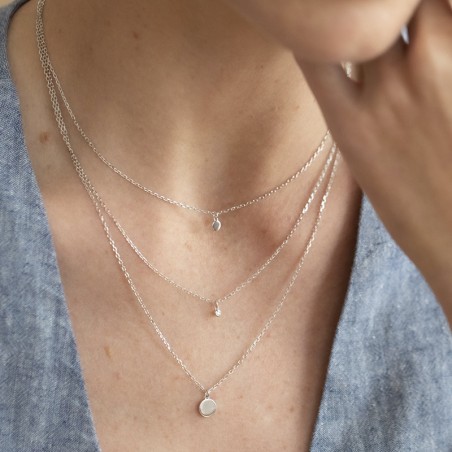 Collier femme états d'âme la garçonne argent 925/1000 et diamant – colliers femme