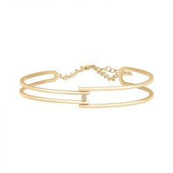 Bracelet femme Évidence la garçonne plaque or et diamant

 - bracelets-femme - edora - 0