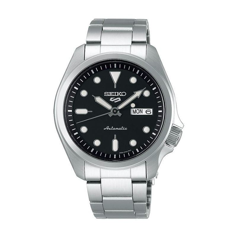 Montre homme automatique seiko 5 acier argenté - automatiques - edora