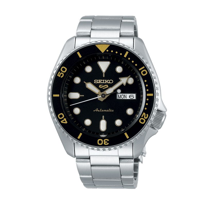 Montre homme automatique seiko 5 acier argenté - automatiques - edora