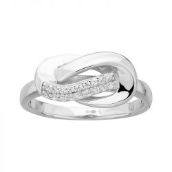 Bague femme noeud edora argent 925/1000 et oxydes
 - bagues-femmes - edora - 0
