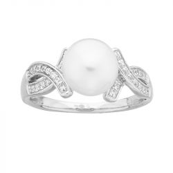 Bague femme edora argent 925/1000 et perle - bagues-femmes - edora - 0