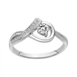 Bague femme edora argent 925/1000 et oxydes
 - bagues-femmes - edora - 0