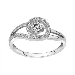 Bague femme edora argent 925/1000 et oxydes - bagues-femmes - edora - 0