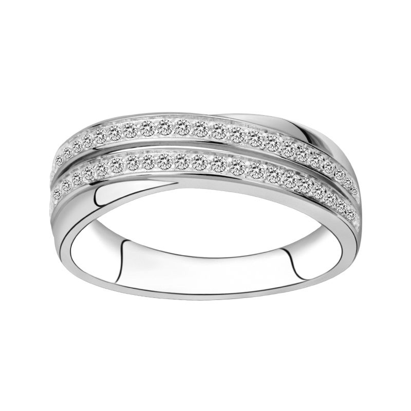 Bague femme empierrée edora argent 925/1000 et oxydes
 - bagues-femmes - edora