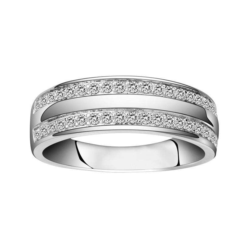 Bague femme empierrée edora argent 925/1000 et oxydes - bagues-femmes - edora