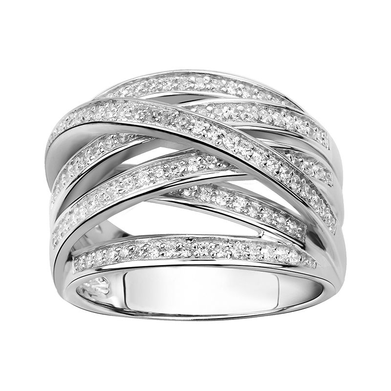 Bague femme edora argent 925/1000 et oxydes - bagues-femmes - edora