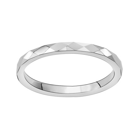 Bague femme alliance facettée edora argent 925/1000 edo70100239 – bagues de mariage