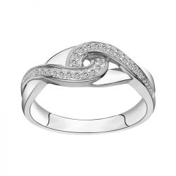 Bague femme liens empierrés edora argent 925/1000 et oxydes - bagues-femmes - edora - 0