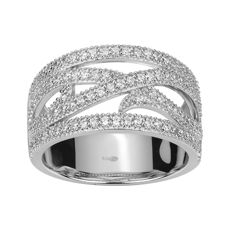 Bague femme edora argent 925/1000 et oxydes - bagues-femmes - edora