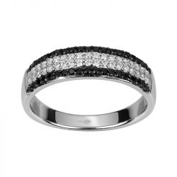 Bague femme edora argent 925/1000 et oxydes - bagues-femmes - edora - 0