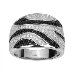 Bague femme edora argent 925/1000 et oxydes - bagues-femmes - edora - 0