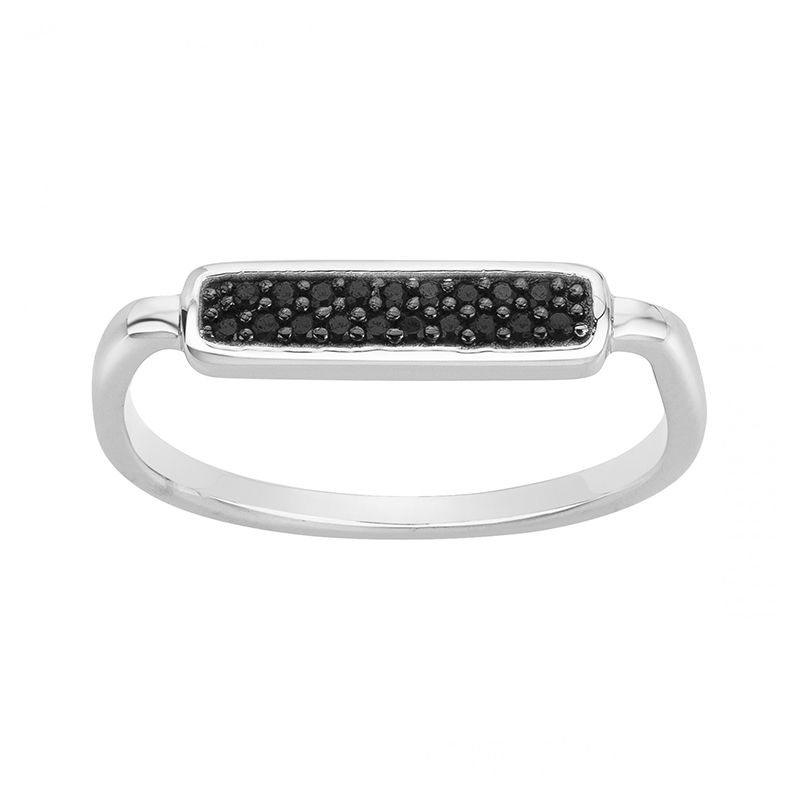 Bague femme cartouche empierrée edora argent 925/1000 et oxydes - bagues-femmes - edora