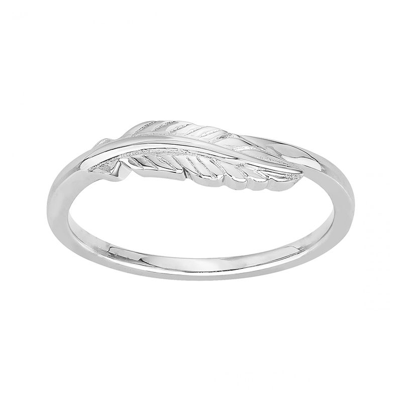Bague femme plume edora argent 925/1000  - bagues-femmes - edora