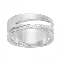 Bague femme edora argent 925/1000 et oxydes
 - bagues-femmes - edora - 0