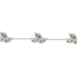 Bracelet or & argent, bracelet plaqué or, bracelet cuir & tissu (34) - bracelets-femme - edora - 2