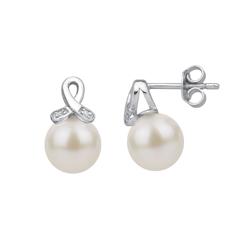 Boucles d'oreilles femme puces edora argent 925/1000 et perles
 - boucles-d-oreilles-femme - edora