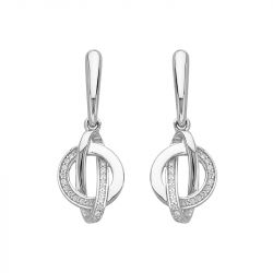 Boucles d'oreilles femme pendantes cerles edora argent 925/1000 et oxydes
 - boucles-d-oreilles-femme - edora - 0