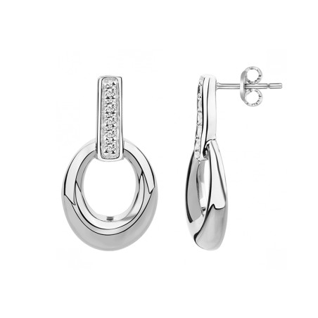 Boucles d'oreilles femme pendantes edora argent 925/1000 et oxydes
 – boucles d'oreilles femme