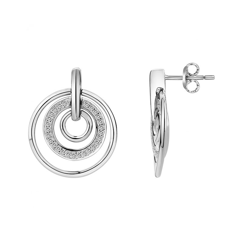 Boucles d'oreilles femme pendantes edora argent 925/1000 et oxydes
 - boucles-d-oreilles-femme - edora
